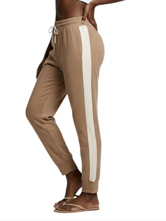 Nautica Pants - Nautica Tan Side-Stripped Jogger Pants Size XL
